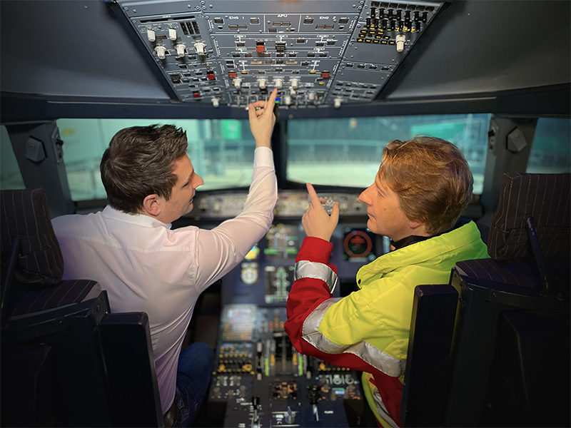 Flugsimulator Training